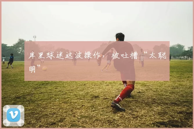 库里球迷这波操作，被吐槽“太聪明”