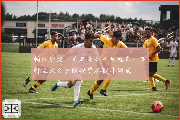 帕拉迪诺：平局是公平的结果，亚特兰大会为欧战资格战斗到底